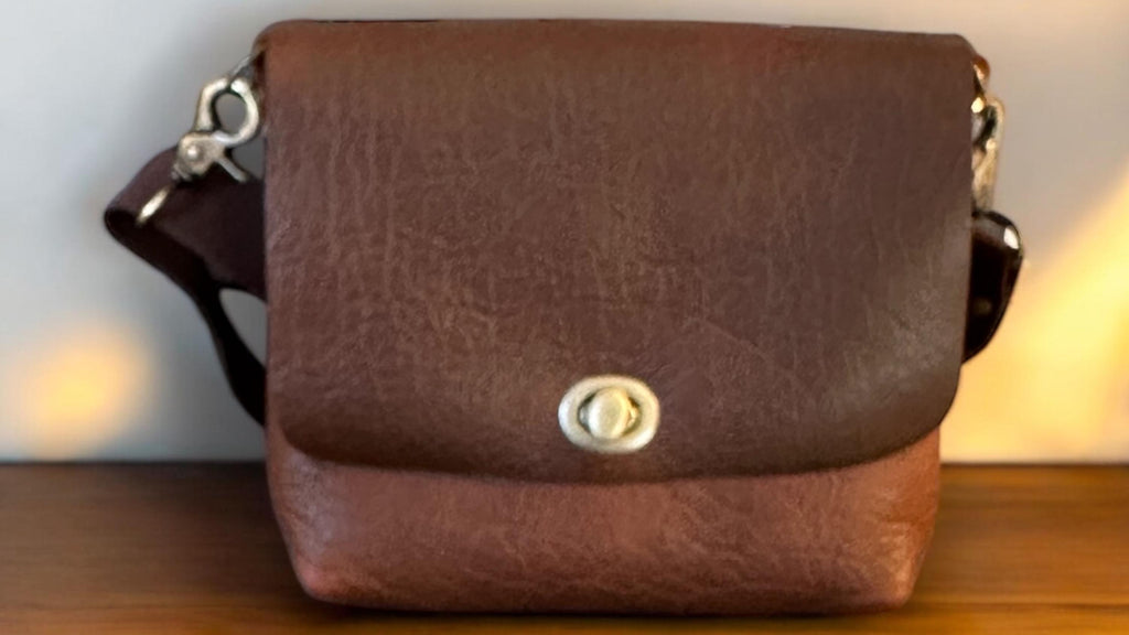 Full Grain Real Leather Authentic Brown Dog Rae Crossbody or Shoulder Bag Purse