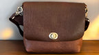 Full Grain Real Leather Authentic Brown Dog Rae Crossbody or Shoulder Bag Purse