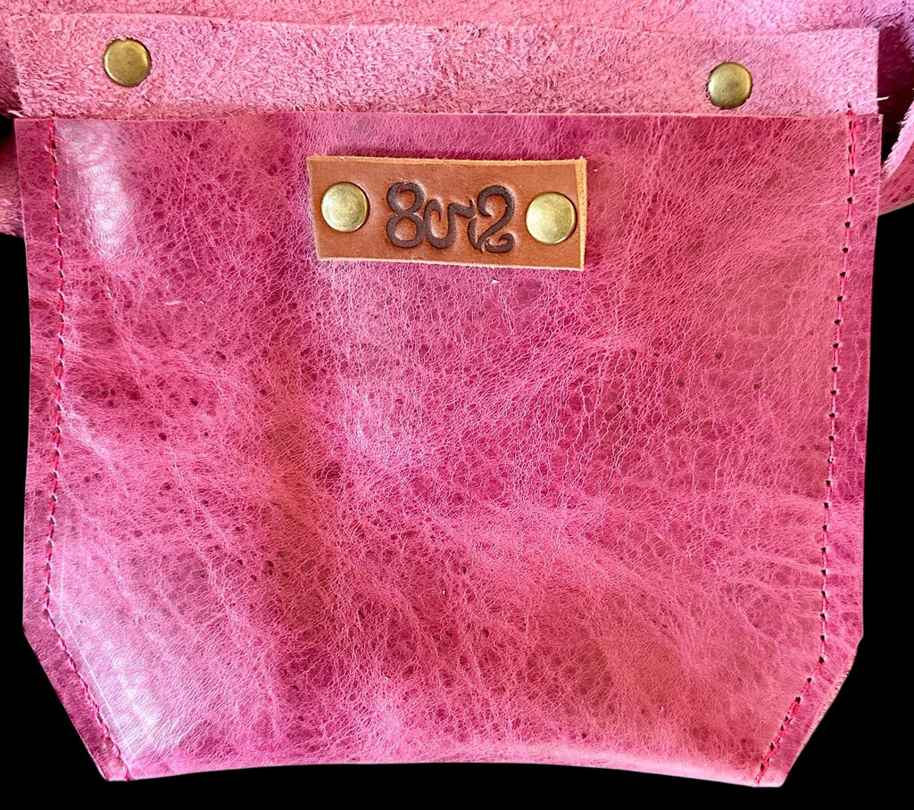 Full Grain Real Leather Ocean Dog RokStar Crossbody or Shoulder Bag Purse