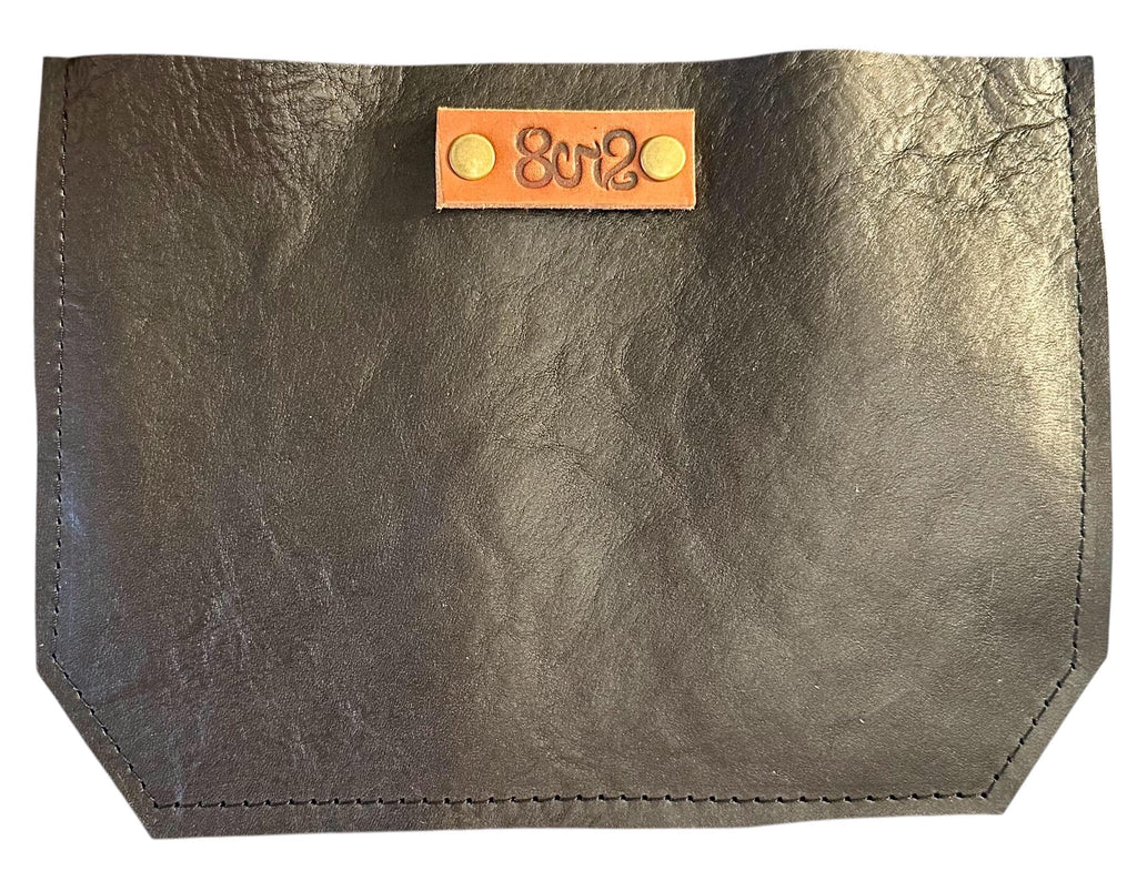 Full Grain Real Leather Zipper Black Dog Leather Tote Bags-Small-Medium-Large-Extra Large