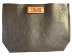 Full Grain Real Leather Zipper Black Dog Leather Tote Bags-Small-Medium-Large-Extra Large