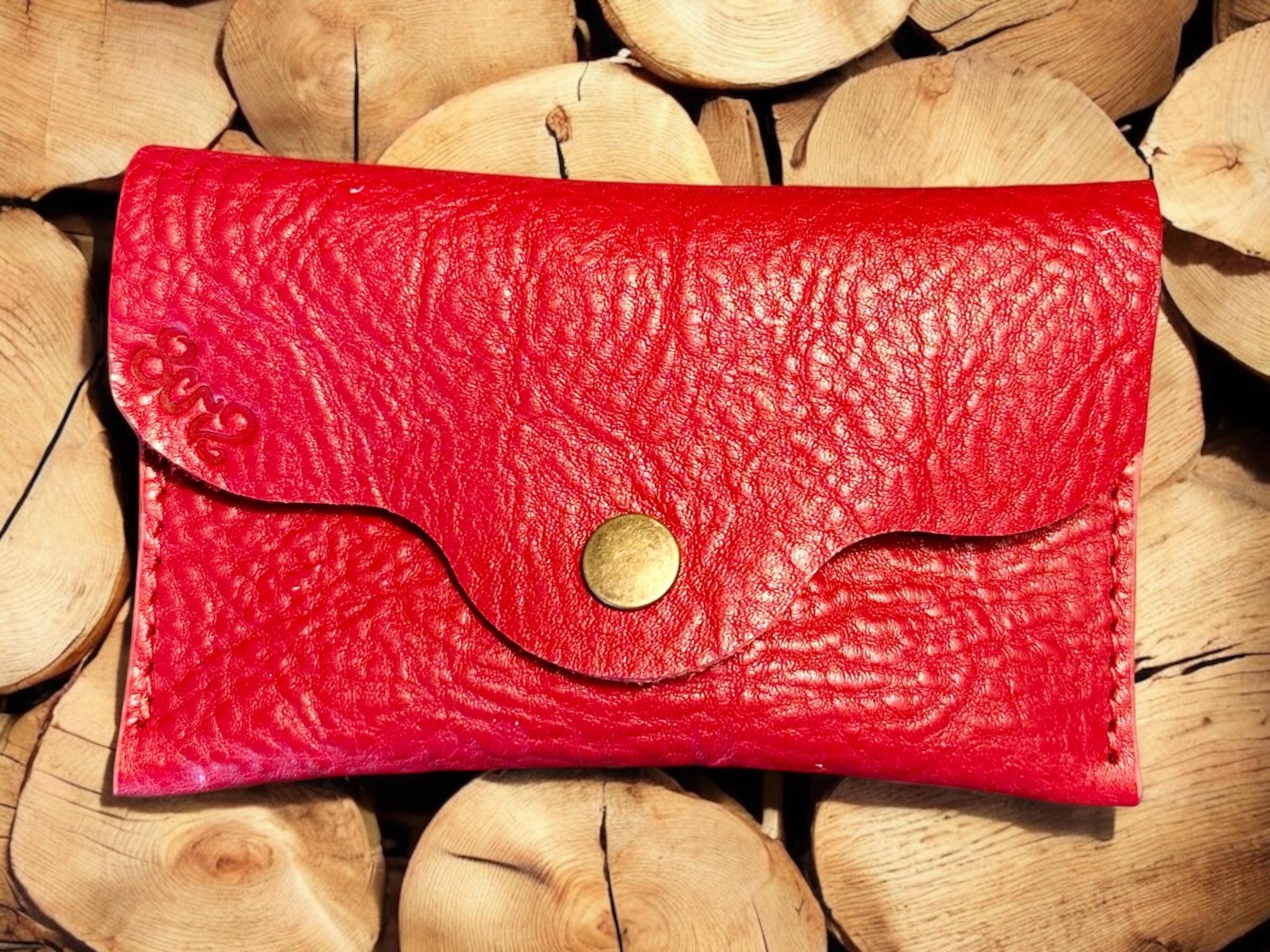 Real Genuine Authentic Leather Rainbow Trudy Wallet Pouch