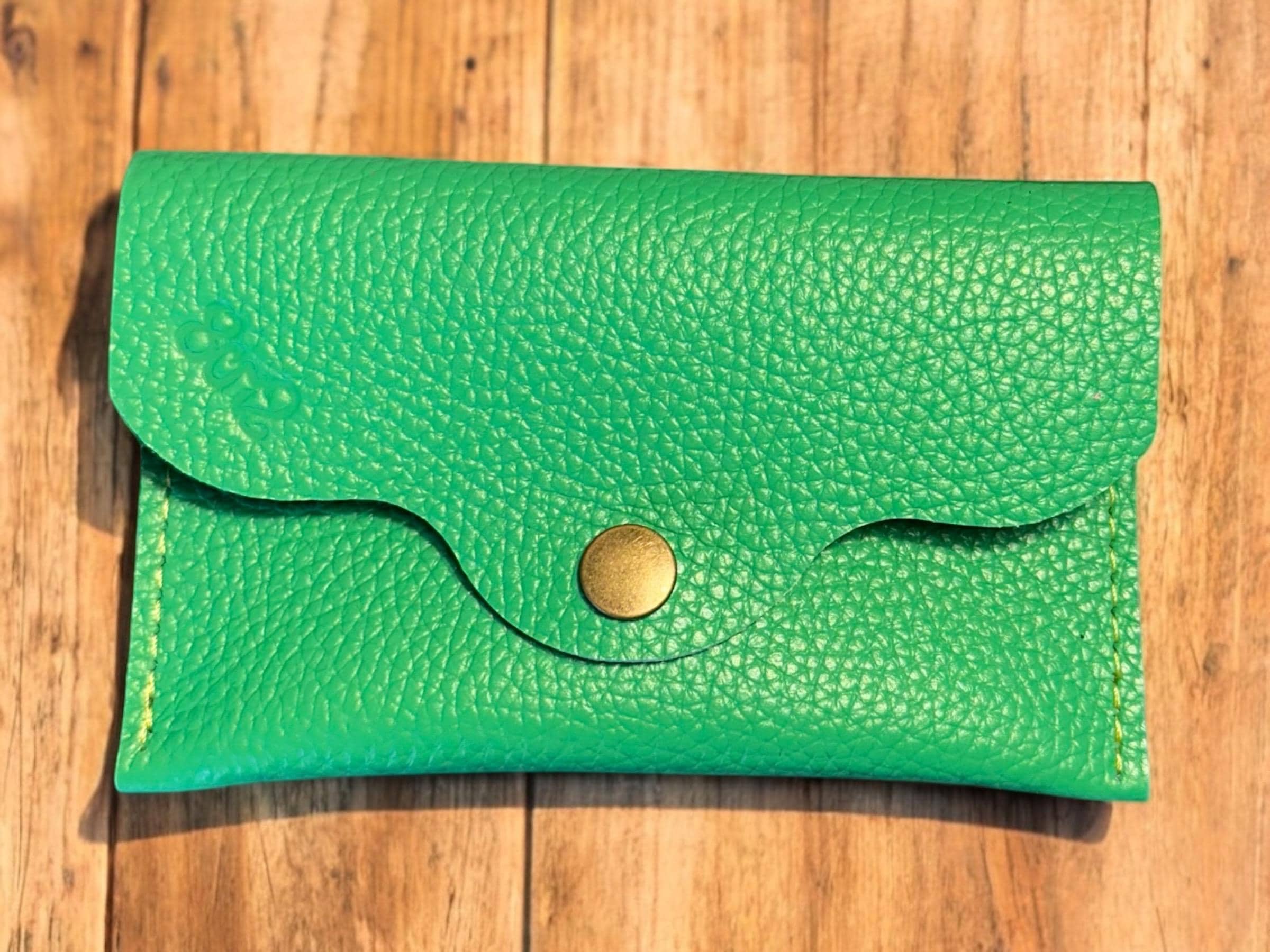 Real Genuine Authentic Leather Rainbow Trudy Wallet Pouch