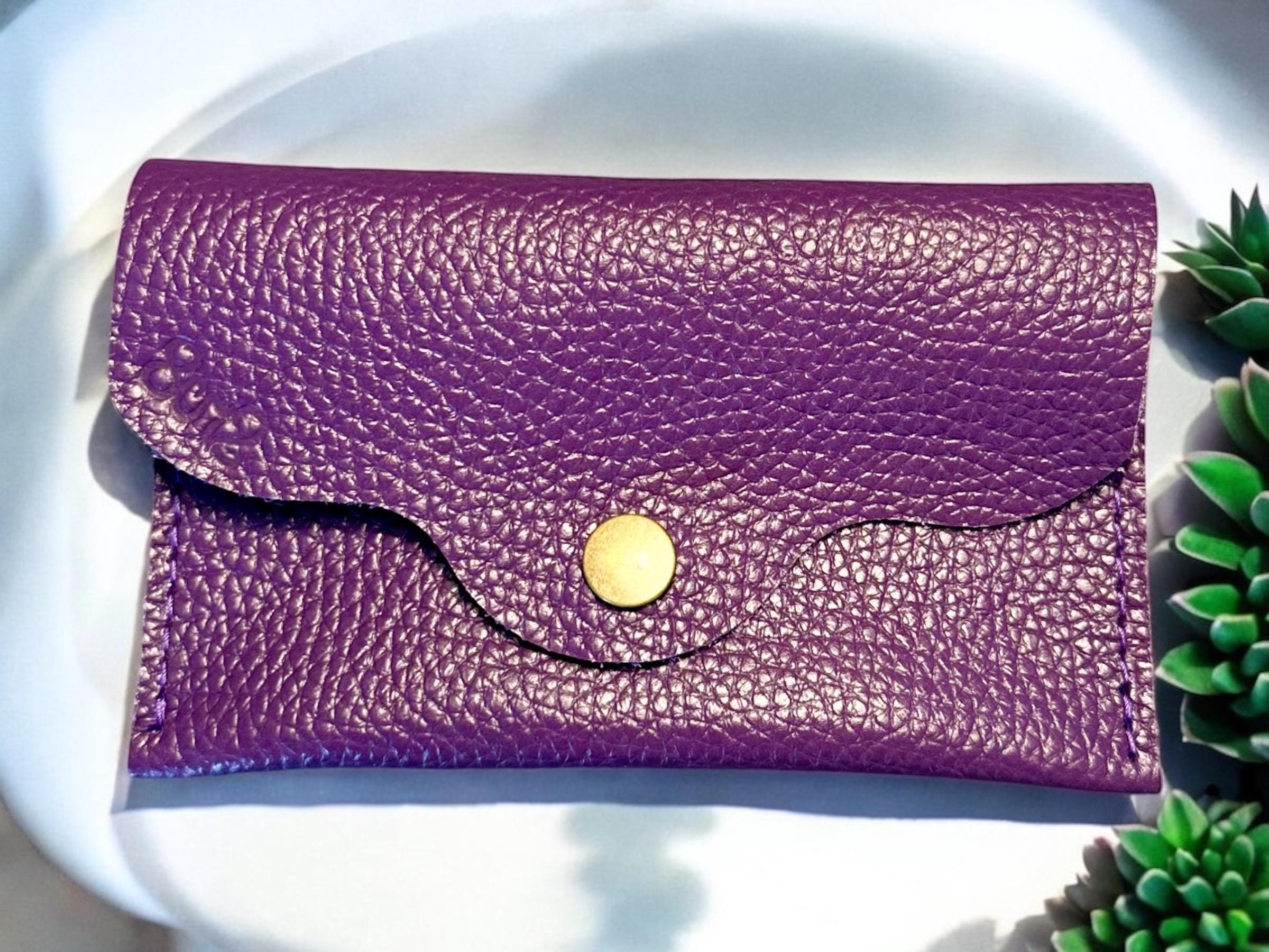 Real Genuine Authentic Leather Rainbow Trudy Wallet Pouch