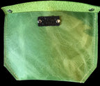 Full Grain Real Leather Zipper Granny Smith Super Stevie Crossbody or Shoulder Bag Purse