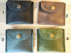 Real Genuine Authentic Leather Hazel Coin Pouch