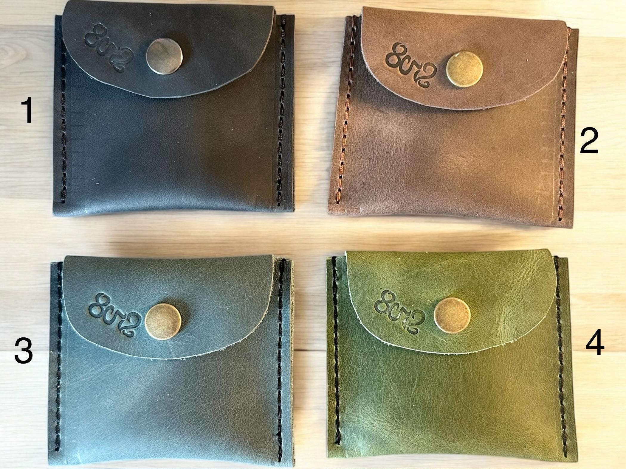 Real Genuine Authentic Leather Hazel Coin Pouch