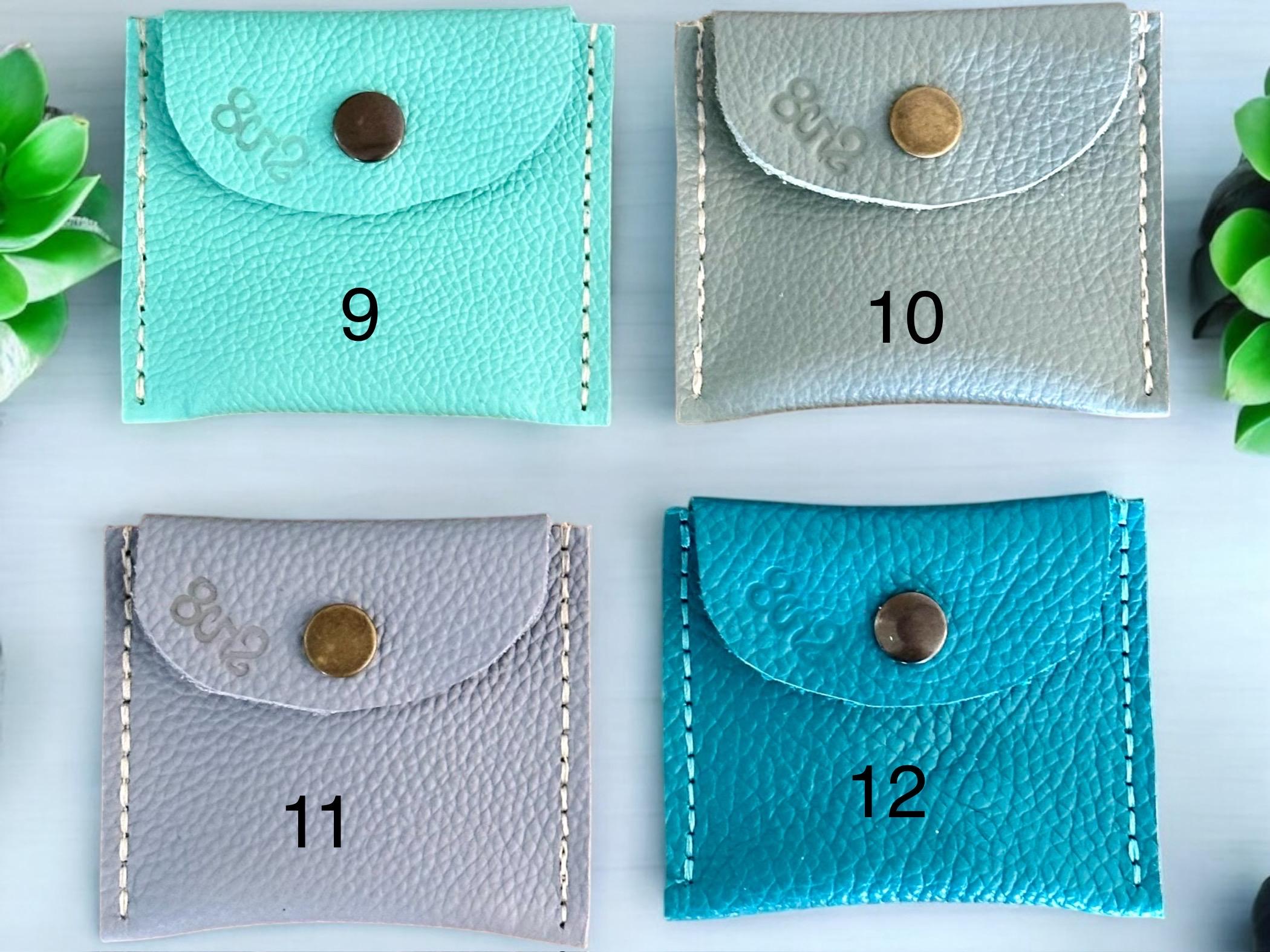 Real Genuine Authentic Pebbled Leather Hazel Coin Pouch