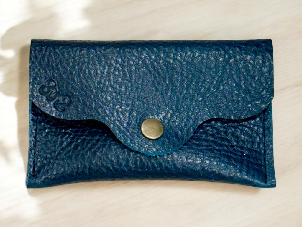Real Genuine Authentic Leather Pebbled Trudy Wallet Pouch