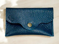 Real Genuine Authentic Leather Pebbled Trudy Wallet Pouch