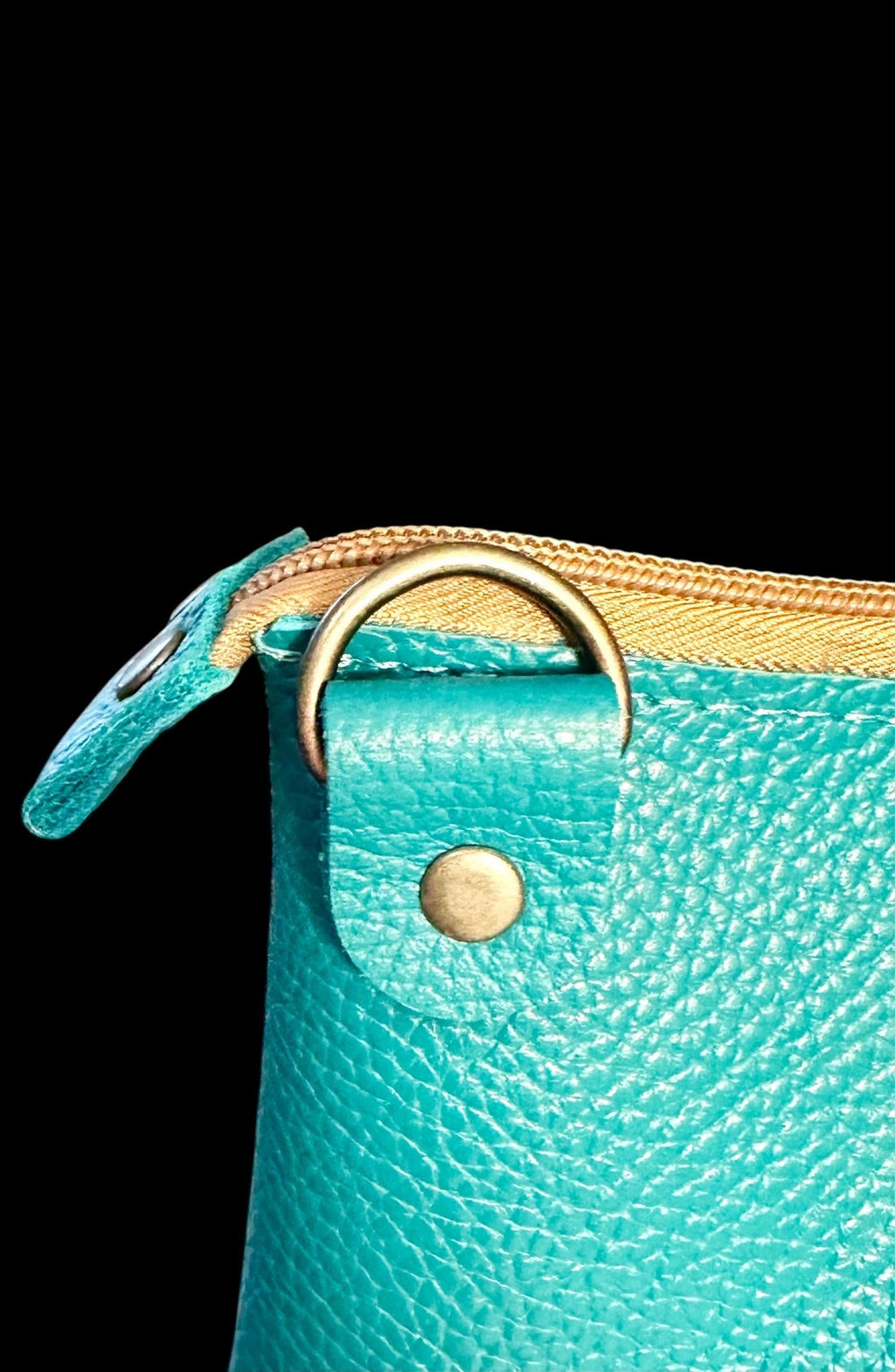 Full Grain Real Leather Zipper Pebbled Aruba Super Stevie Crossbody or Shoulder Bag Purse