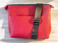 Handcrafted Full Grain Leather Crossbody Bag - Red Mini Stevie Purse