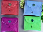 Real Genuine Authentic Pebbled Leather Hazel Coin Pouch