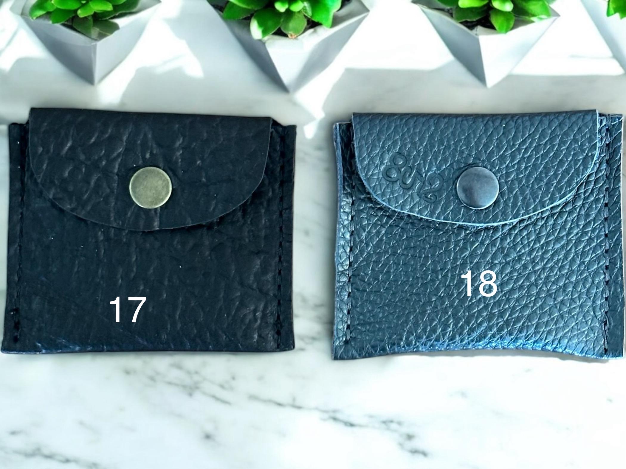 Real Genuine Authentic Pebbled Leather Hazel Coin Pouch