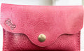 Real Genuine Authentic Leather Pink Dog Trudy Wallet & Hazel Coin Pouch