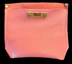 Full Grain Leather Zipper Pebbled Blush Pink Super Stevie Crossbody or Shoulder Bag Purse