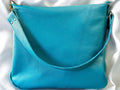 Full Grain Leather Zipper Aruba Boho Crossbody Bag Shoulder Purse - Large
