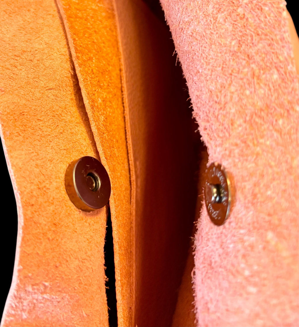 Full Grain Real Leather Authentic Pebbled Salmon Leather Classic Tote Bags-Small-Medium-Large-Extra Large