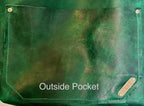 Full Grain Real Leather Authentic Rushmore Green Leather Classic Tote Bags-Small-Medium-Large-Extra Large