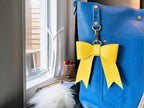 Full Grain Real Leather Blue Dog Hartlee Crossbody or Shoulder Bag Purse