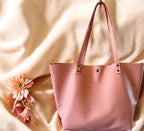 Full Grain Real Leather Authentic Pebbled Salmon Leather Classic Tote Bags-Small-Medium-Large-Extra Large