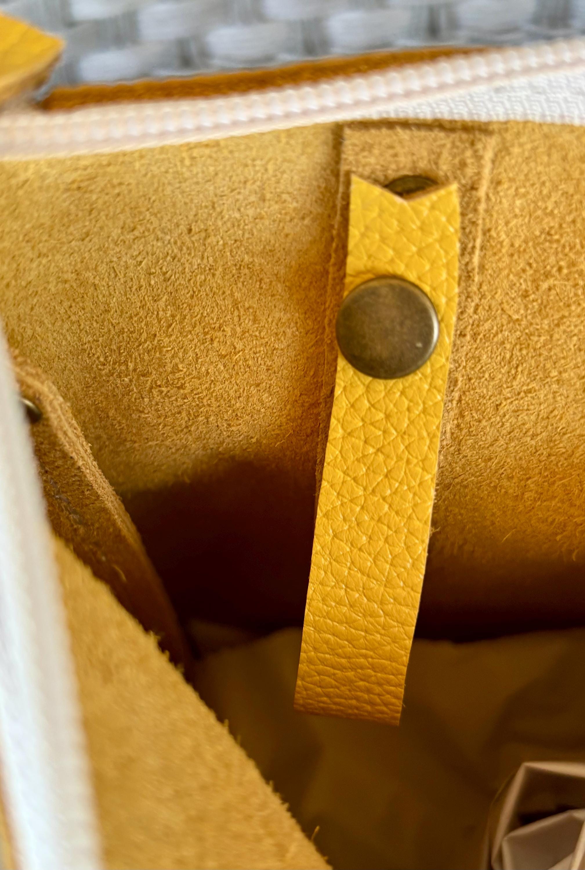 Full Grain Real Leather Zipper Pebbled Yellow Hartlee Crossbody or Shoulder Bag Purse