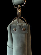 Full Grain Real Leather Zipper Mediterranean 1975 Boho Crossbody or Shoulder Bag Purse - Large