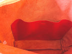 Full Grain Leather Zipper Pebbled Red Penny Shoulder Bag Purse or Crossbody Bag
