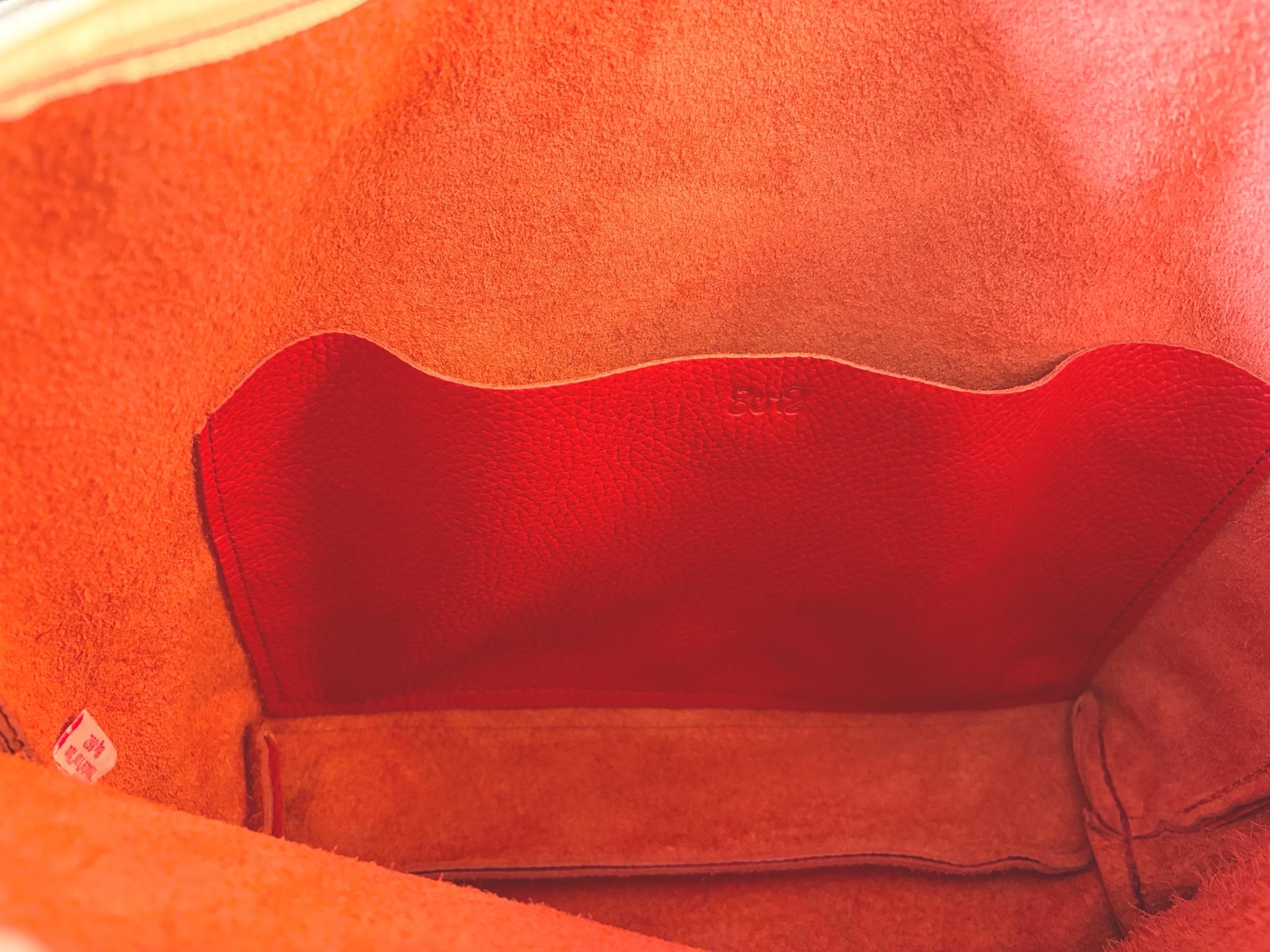 Full Grain Leather Zipper Pebbled Red Penny Shoulder Bag Purse or Crossbody Bag