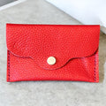 Genuine Authentic Real Leather Trudy Wallet Pouch Red, White & Blue USA 4th of July