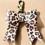 Real Leather Animal Print Bow -Tote Bag, Tassel, Leopard, Snake, Peacock, Ostrich, Zebra