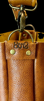Full Grain Real Leather Authentic Saddle 1975 Boho Crossbody or Shoulder Bag Purse - Small