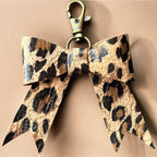 Real Leather Animal Print Bow -Tote Bag, Tassel, Leopard, Snake, Peacock, Ostrich, Zebra