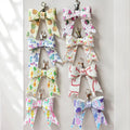 Full Grain Pattern Leather Bow -Tote Bag, Tassel, Bling, Summer, Pineapple, Watermelon, Llama