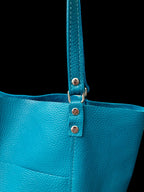 Full Grain Authentic Real Leather Pebbled Aruba Leather Bazzar Tote Bags