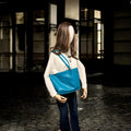 Full Grain Authentic Real Leather Pebbled Aruba Leather Bazzar Tote Bags