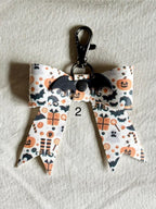 Real Leather Holiday Leather Bow -Tote Bag, Tassel, Halloween, Ghost, Witch, Bat, Spider, Pumpkin,