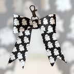 Real Leather Holiday Leather Bow -Tote Bag, Tassel, Halloween, Ghost, Witch, Bat, Spider, Pumpkin,
