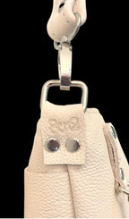 Full Grain Leather Zipper Forest Green Dog Penny Shoulder Bag Purse or Crossbody Bag