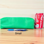 Colorful Leather Pencil Case - Handmade Zipper Pouch - Makeup Brush Holder - Travel Accessories