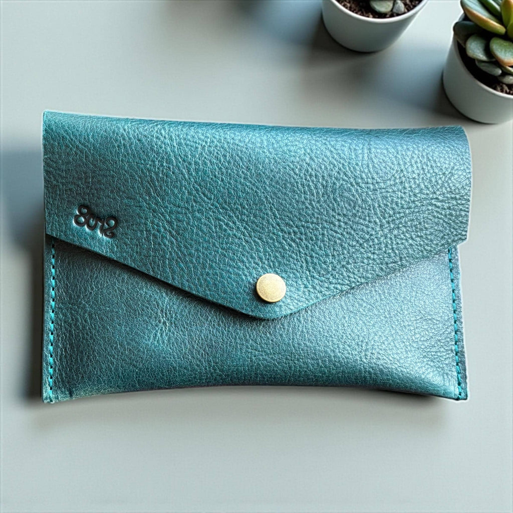 Full Grain Authentic Leather Large Envelope Pouch