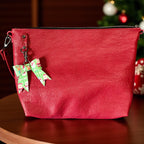 Full Grain Leather Zipper Red Dog Penny Shoulder Bag Purse or Crossbody Bag