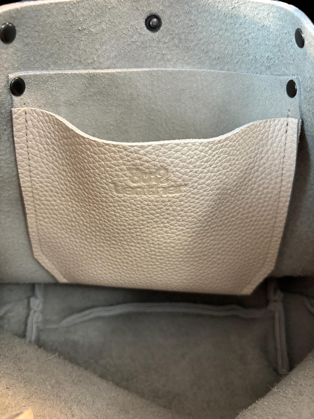 Full Grain Real Leather Pebbled Chalk White RokStar Crossbody or Shoulder Bag Purse