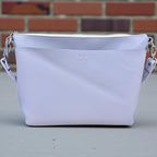 Handcrafted Full Grain Leather Crossbody Bag - Light Blue Shoulder Purse