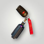 Full Grain Authentic Leather Lipstick or Chapstick Holder Keychain