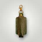 Full Grain Authentic Leather Lipstick or Chapstick Holder Keychain