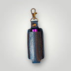 Full Grain Authentic Leather Lipstick or Chapstick Holder Keychain