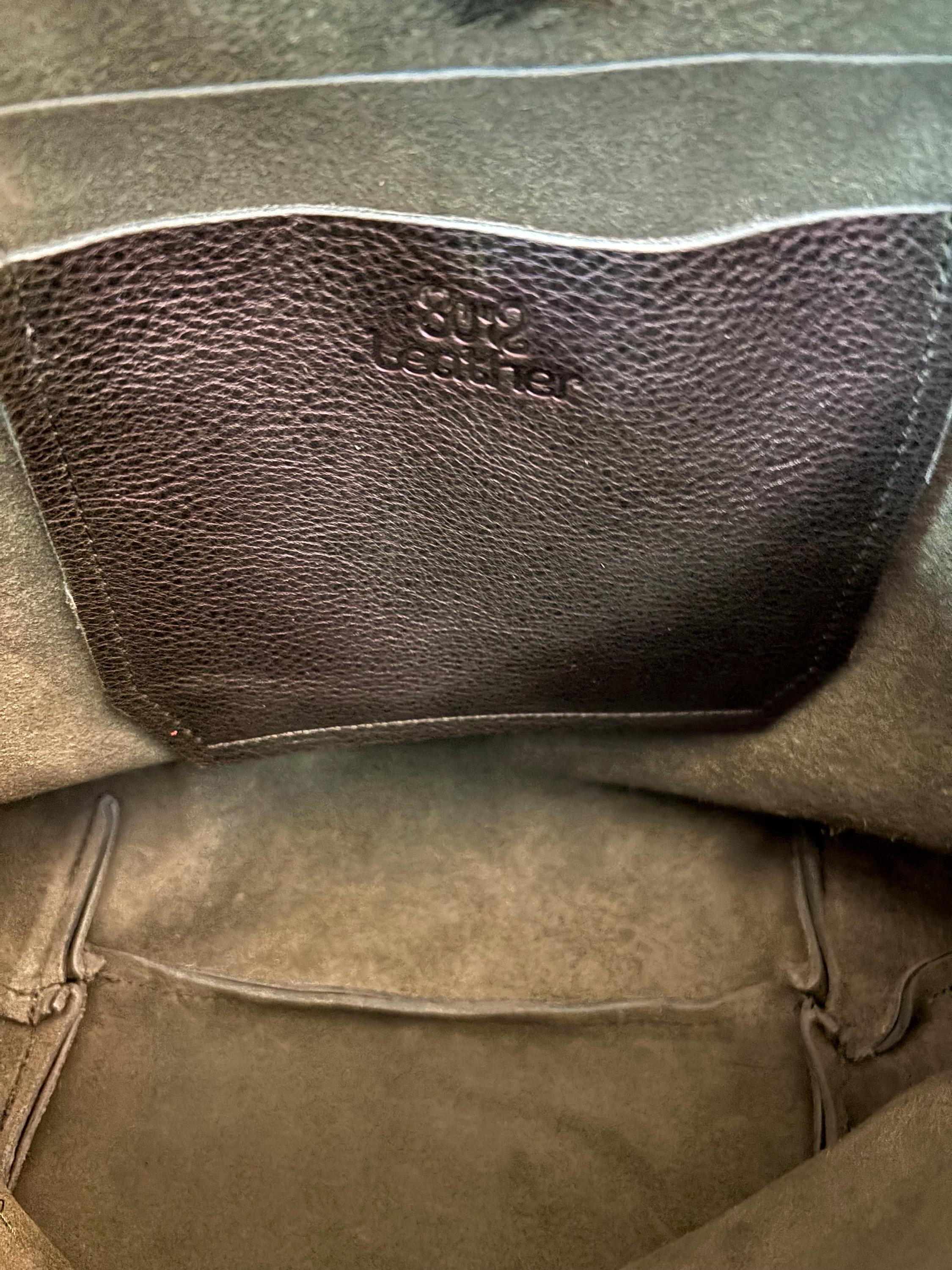 Full Grain Real Leather Forest Green Dog RokStar Crossbody or Shoulder Bag Purse