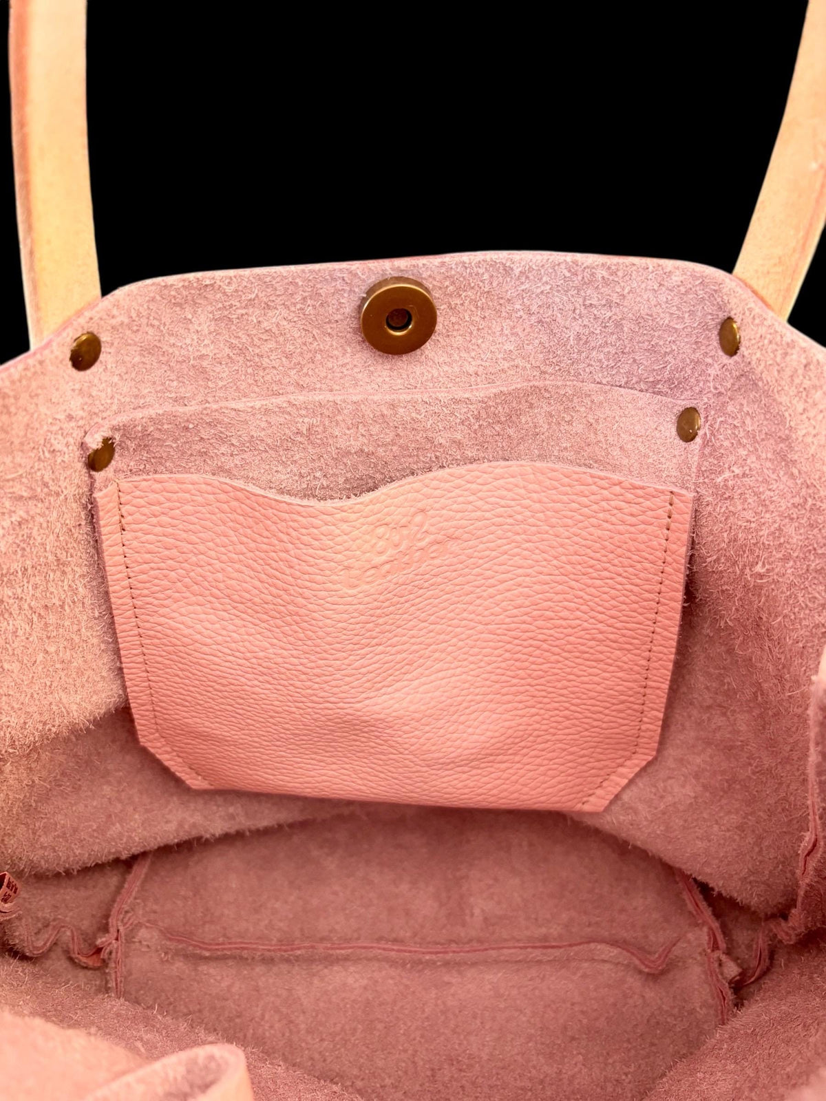Full Grain Real Leather Authentic Pasa Pink Leather RokStar Cross-Body Purse Handbag