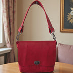 Full Grain Real Leather Authentic Rhino Rae Rae Crossbody or Shoulder Bag Purse